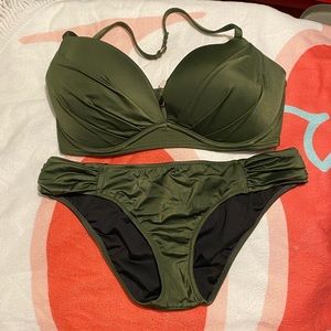 Dark Olive Bikini Set 32DD/S
